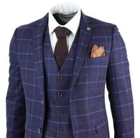 Mens 3 Piece Check Suit - 71547 combinations